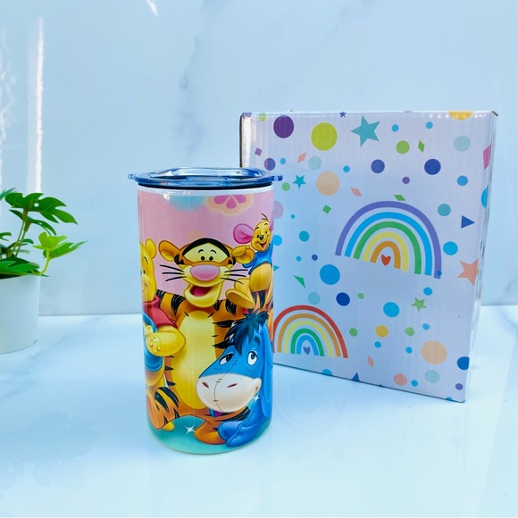 Winnie the Pooh Tumbler, Pooh Bear, Baby Sippy Cup, Winnie Pooh Birthday - Picture 7 of 8